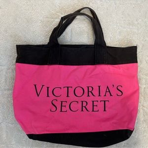 Victorias Secret Tote Bag Fuchsia Pink/Red 💖